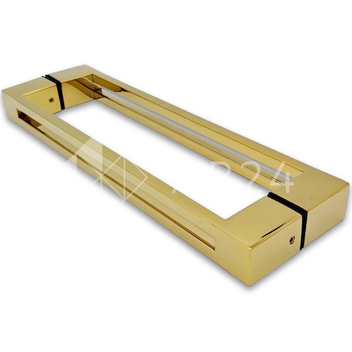 Ручка скоба FDR-89, 30х10х300х1.0 мм, нержавейка/золото