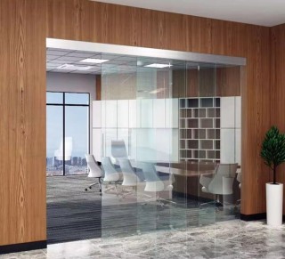 Комплект раздвижной системы DSK-200.2 AL/AN телескоп. безрамочные на 4 двери (3Т+1), алюминий/анодированный