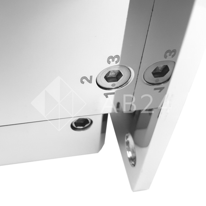 Петля FDP-160-DEF с дефектом гидравлическая Калипсо стена-стекло, нержавейка/полированный