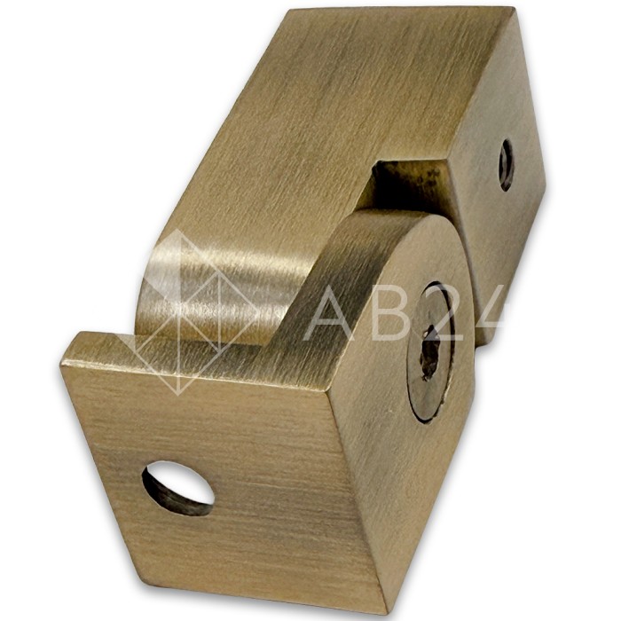 Крепление FDC-51 трубы 15х15 к стене 0°-180°, нержавейка/бронза