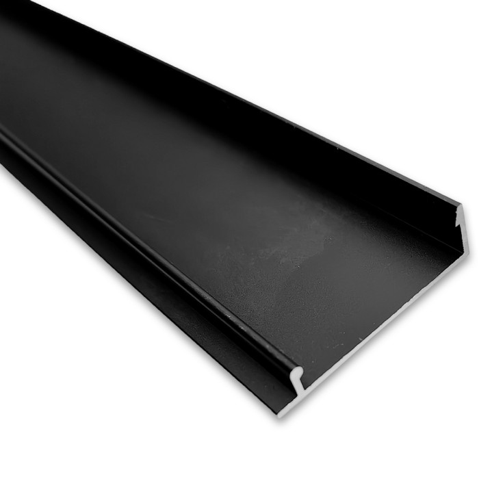 Крышка FKP-442.3-DEF с дефектом для профиля зажимного FKP-443, длина 3 м, алюминий/черный