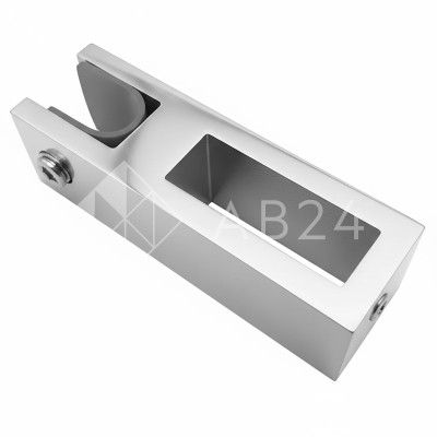 Держатель стекла FDC-31-DEF с дефектом сквозной 30х10  вертикальный, нержавейка/полированный