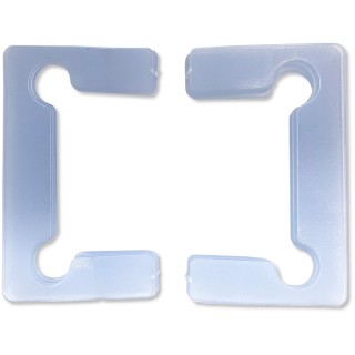 Комплект прокладок ПВХ для петель душевых кабин 10 шт, FDA-84 прозрачный