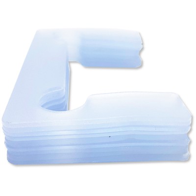 Комплект прокладок ПВХ для петель душевых кабин 10 шт, FDA-84 прозрачный