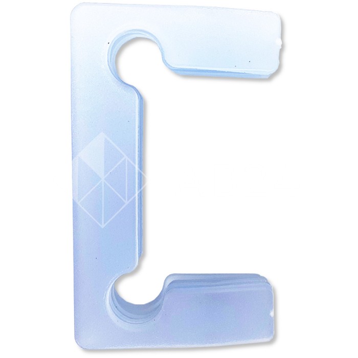 Комплект прокладок ПВХ для петель душевых кабин 10 шт, FDA-84 прозрачный