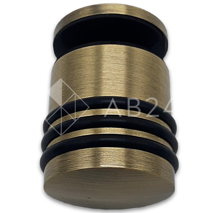 Ручка кноб Йота FDR-144 без резиновых торцов (односторонняя), латунь/бронза