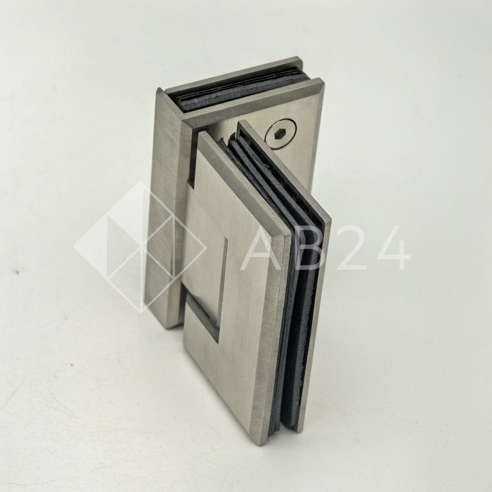 Петля FDP-23-DEF с дефектом Бета β стекло-стекло 90°, нержавейка/матовый