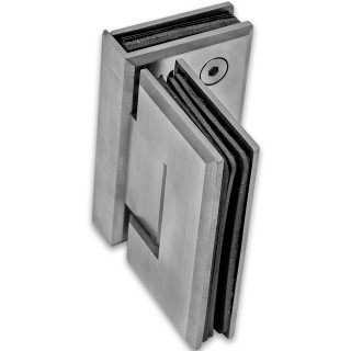 Петля FDP-23-DEF с дефектом Бета β стекло-стекло 90°, нержавейка/матовый