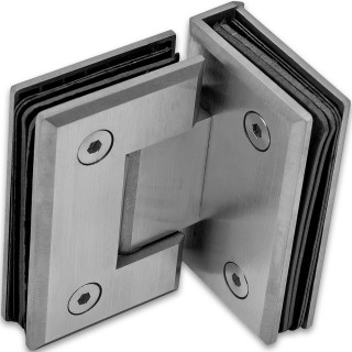 Петля FDP-23-DEF с дефектом Бета β стекло-стекло 90°, нержавейка/матовый