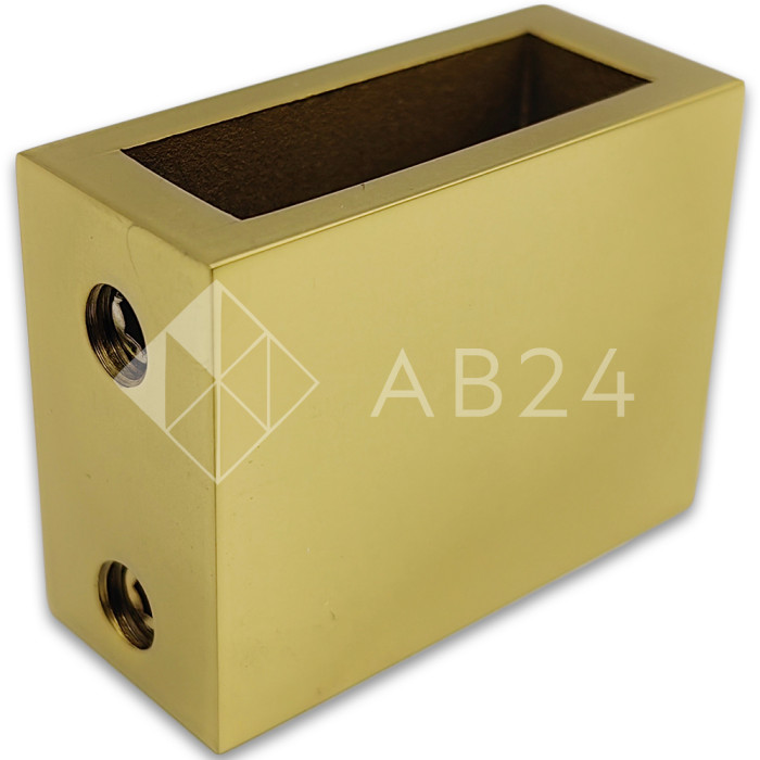 Крепление FDC-30 трубы 30х10 к стене, нержавейка/матовое золото