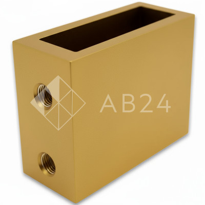 Крепление FDC-30 трубы 30х10 к стене, нержавейка/матовое золото