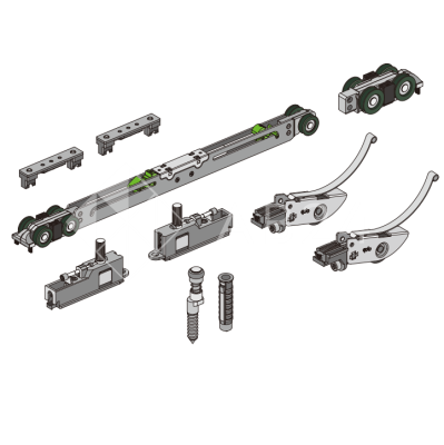 Механизм FDS-19.2.1S, 1-ой двери для синхронизированной раздвижной системы FDS-19