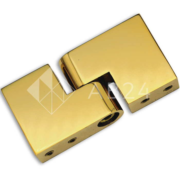 Соединитель FDC-37 трубы 30х10 вертикальный 90°-180°, нержавейка/золото