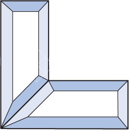 Бевелс AV226 (2 элемента) 101 х 101 х 38 мм