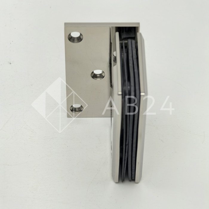 Петля Бета FDP-20-DEF с дефектом стена-стекло с боковым креплением, нержавейка/полированный