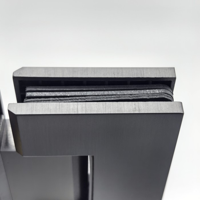 Петля Альфа α FDP-12 стекло-стекло 180°, нержавейка/оружейная сталь