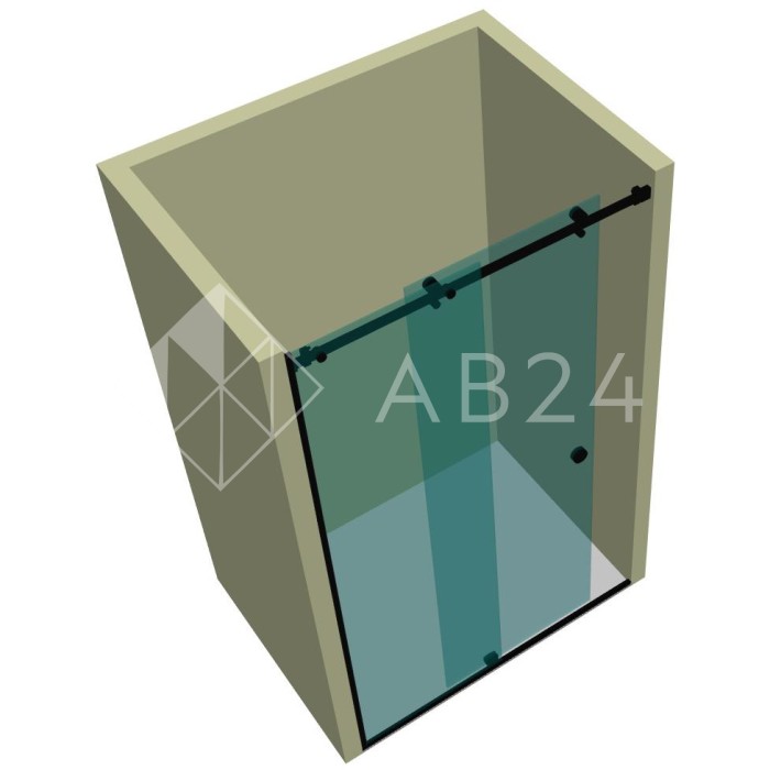 Душевая кабина раздвижная DK-101P в опорный профиль