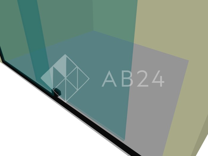 Душевая кабина раздвижная DK-101P в опорный профиль