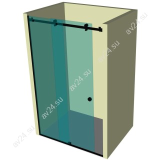 Душевая кабина раздвижная DK-101P в опорный профиль