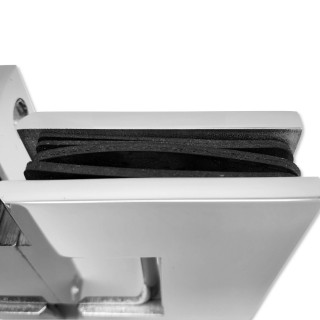 Петля Альфа α FDP-151 Премиум стена-стекло центр. крепление, нержавейка/полированный