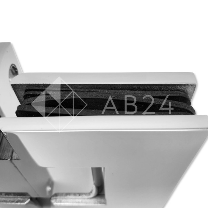 Петля Альфа α FDP-151 Премиум стена-стекло центр. крепление, нержавейка/полированный