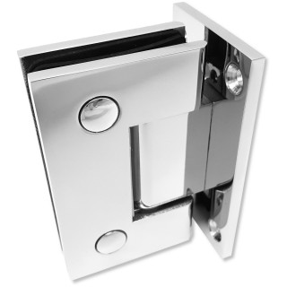 Петля Альфа α FDP-151 Премиум стена-стекло центр. крепление, нержавейка/полированный