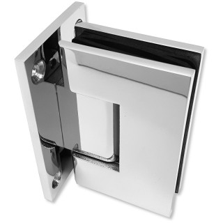 Петля Альфа α FDP-151 Премиум стена-стекло центр. крепление, нержавейка/полированный