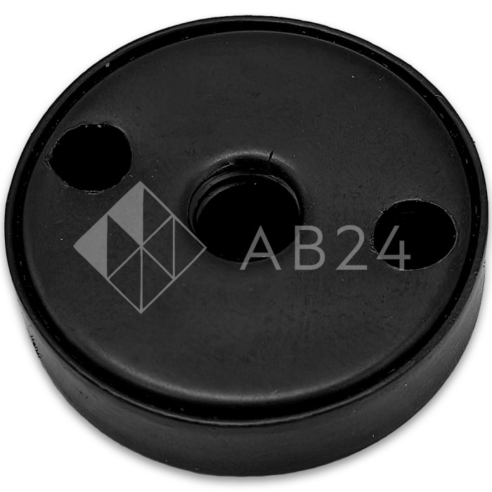 Заглушка круглая FDRA-01 для ручки полотенцесушителя, нержавейка/черный