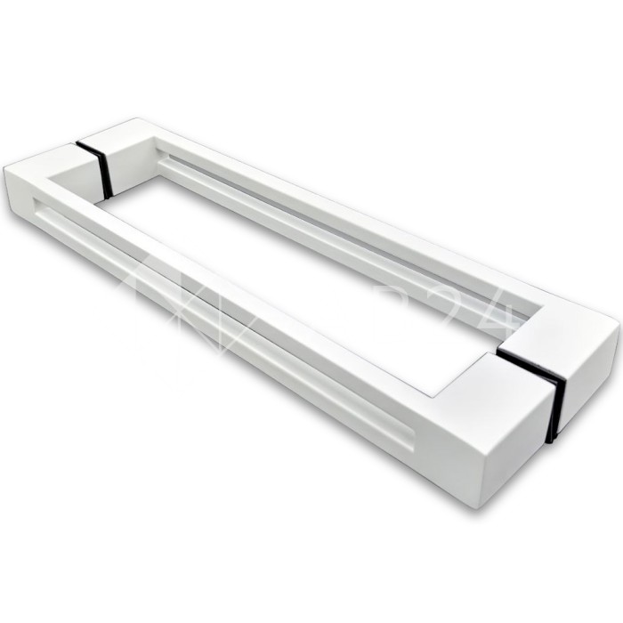 Ручка скоба FDR-89, 30х10х300х1.0 мм, нержавейка/белый