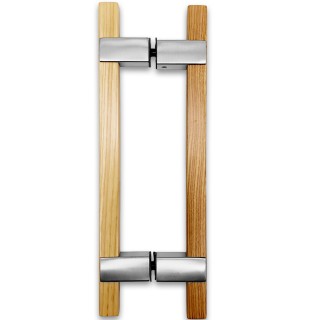 Ручка для сауны FDR-170, 20х220х320 мм, нержавейка/дерево/матовый