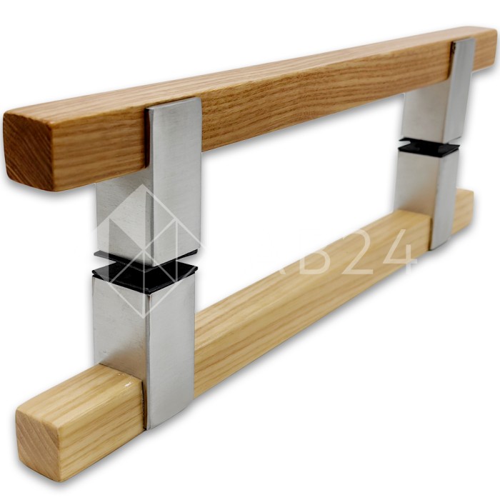 Ручка для сауны FDR-170, 20х220х320 мм, нержавейка/дерево/матовый