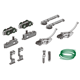 Механизм FDS-19.2.2S, 2-ой двери для синхронизированной раздвижной системы Диона FDS-19