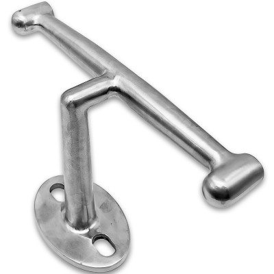 Двойное крепление рутеля FN-111 к стене M14, нержавейка/матовый