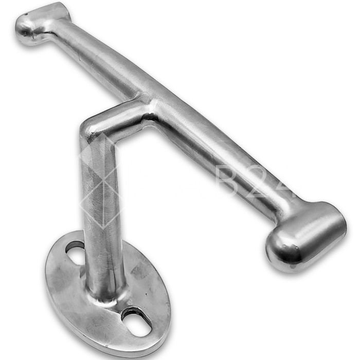 Двойное крепление рутеля FN-111 к стене M14, нержавейка/матовый