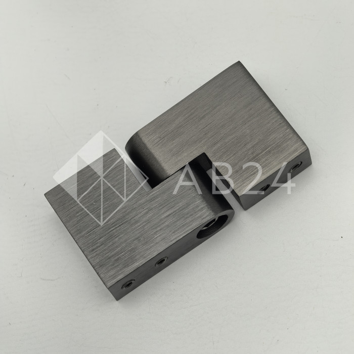 FDC-37 SUS304/GG: Соединитель трубы 30х10 вертикальный 90°-180°, нержавейка/оружейная сталь