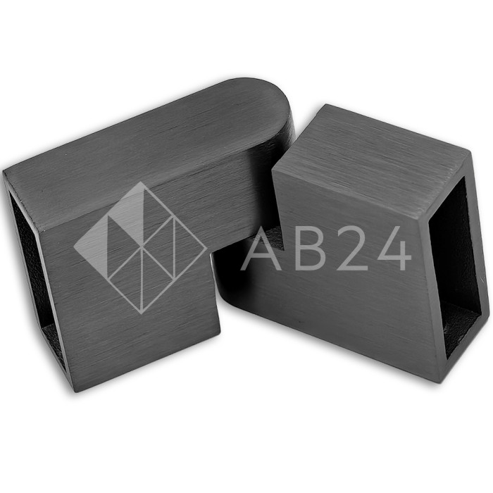 Соединитель FDC-37  трубы 30х10 вертикальный 90°-180°, нержавейка/оружейная сталь