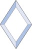 Бевелс AV227 ромб 102 х 152 мм