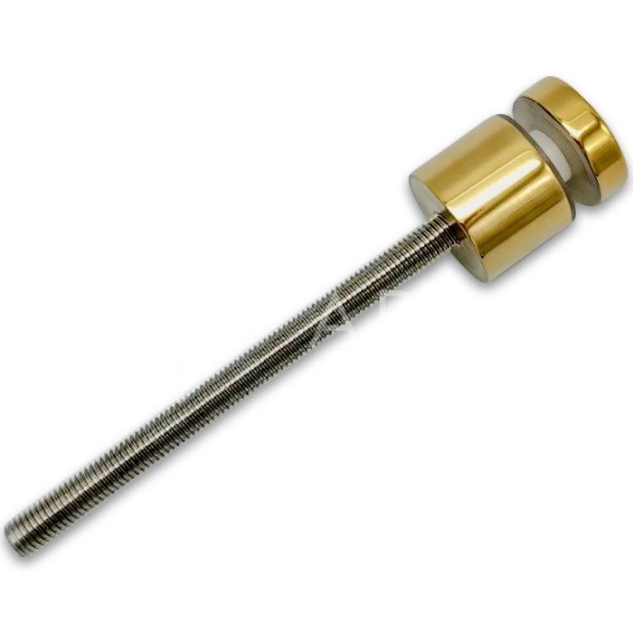 Стеклодержатель FKK-42.1-DEF с дефектом 10х30 мм O40 мм М12x1.75 для стекла, нержавейка/золото