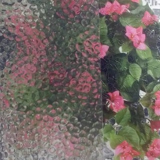 Декоративная витражная пленка 011 Clear Bubbles