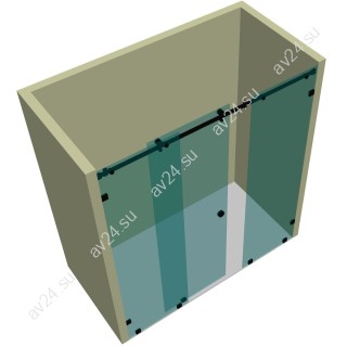 Душевая кабина раздвижная DK-102K на коннекторах