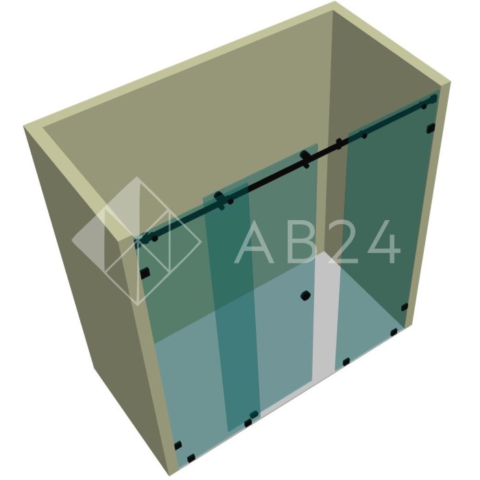 Душевая кабина раздвижная DK-102K на коннекторах