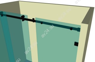 Душевая кабина раздвижная DK-102K на коннекторах