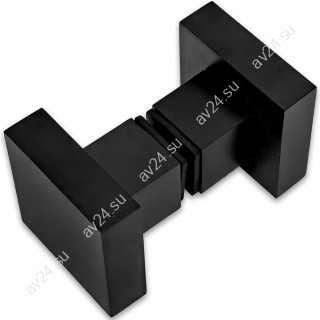 Ручка кноб FDR-31 квадратная, нержавейка/черный