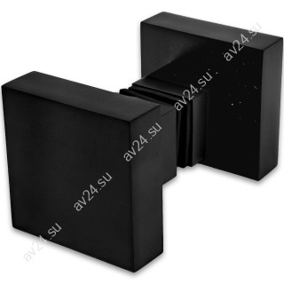 Ручка кноб FDR-31 квадратная, нержавейка/черный