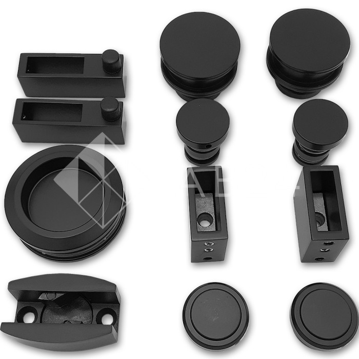 Раздвижная система Альфа α FDS-7 ПРЕМИУМ, нержавейка/черный