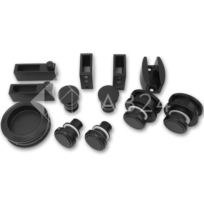 Раздвижная система Альфа α FDS-7 ПРЕМИУМ, нержавейка/черный