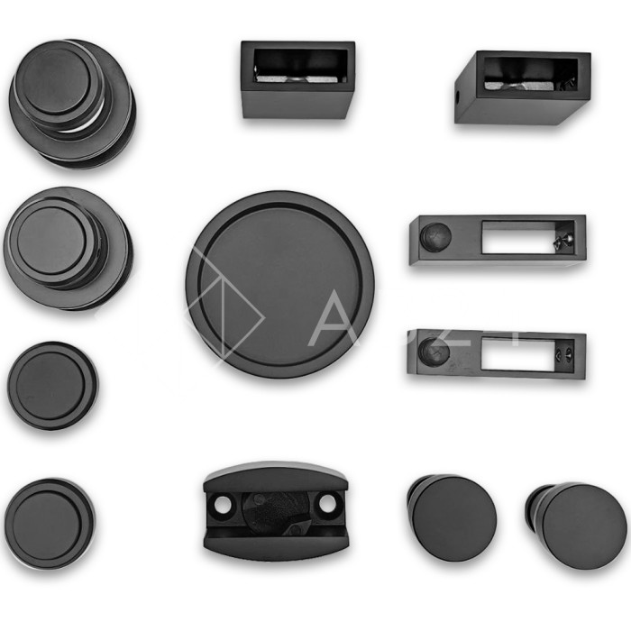 Раздвижная система Альфа α FDS-7 ПРЕМИУМ, нержавейка/черный
