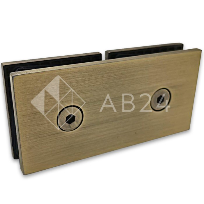 Коннектор Альфа α FDK-16, стекло-стекло 180°, нержавейка/бронза