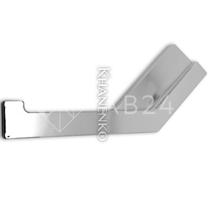 Заглушка угловая FDPA-432L, 135° Левая для порога, ПВХ/хром