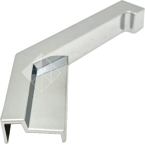 Заглушка угловая FDPA-432L, 135° Левая для порога, ПВХ/хром